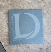 Leakey designs slate coaster