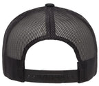 black and black hat back 6606 variant-black-black