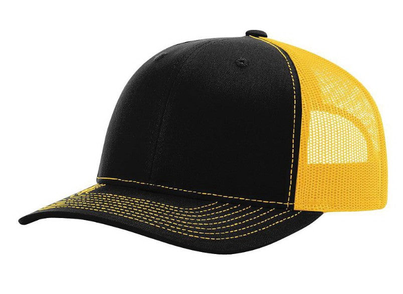 black and gold hat