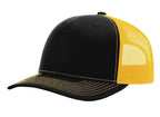 black and gold hat