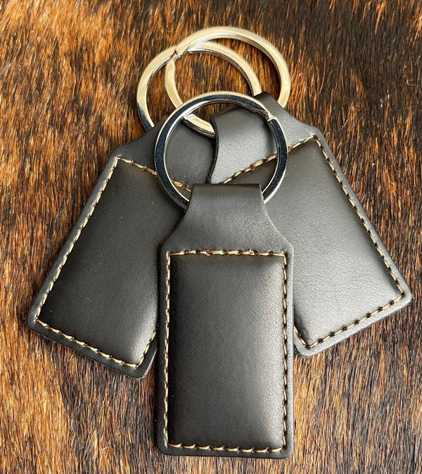heritage black and copper keychain