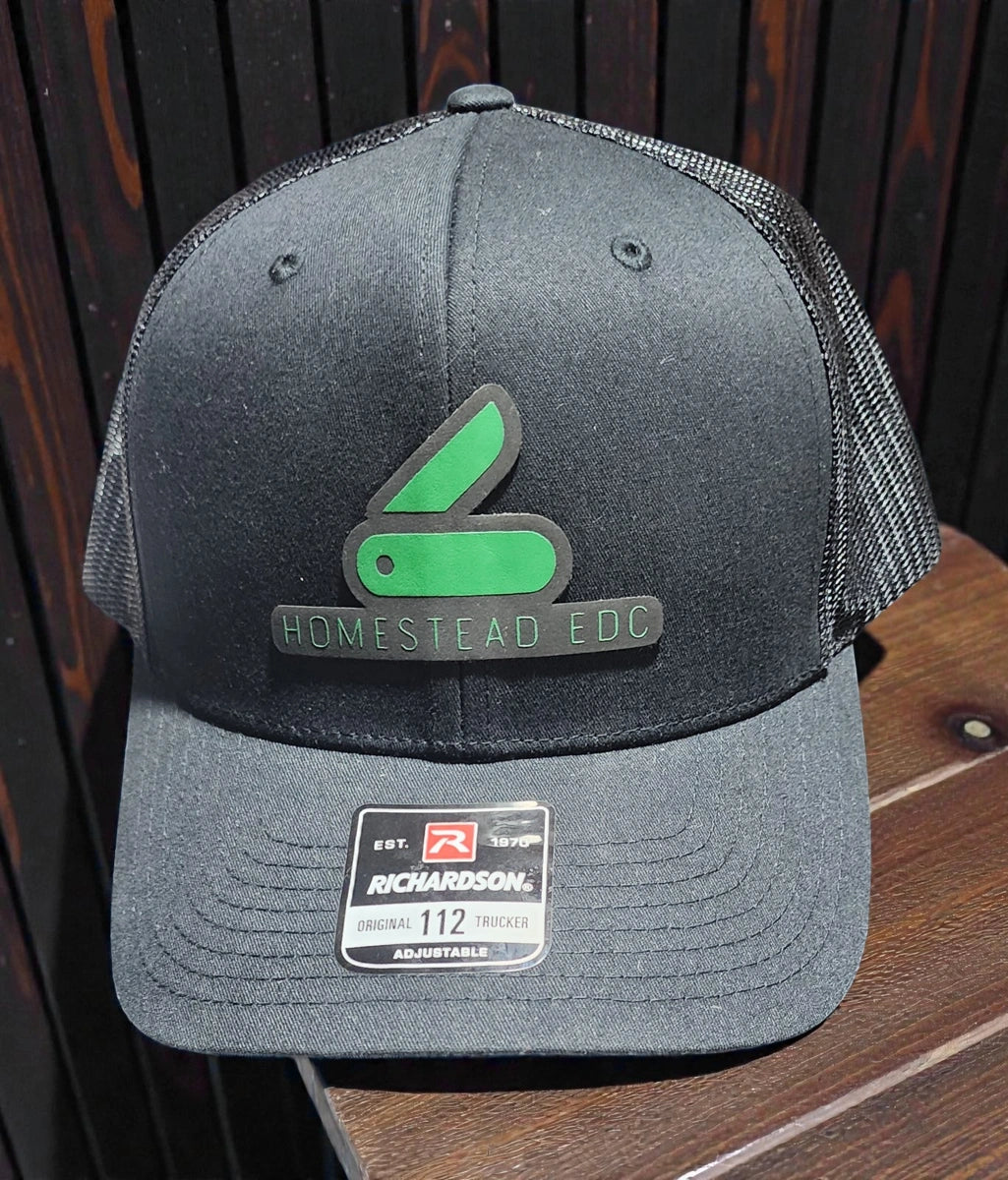 Black hat with green "Homestead EDC" patch 