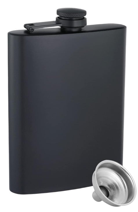 Black hip flask