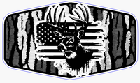 Deer Head Flag Patch